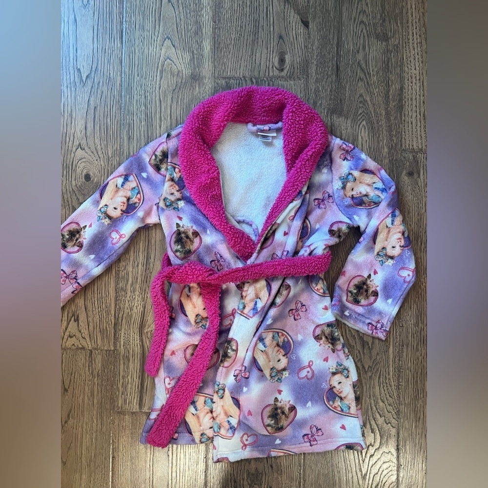 Nickelodeon JoJo Siwa & Puppies Robe Girls Small NWOT